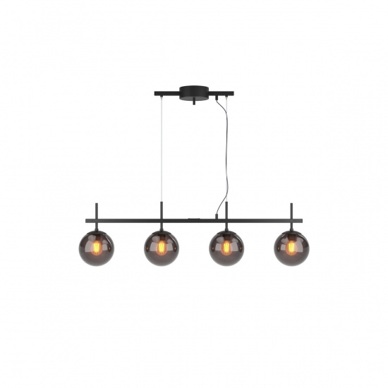 BOYLE Taklampa 4- l�gig R�kgr�/Svart