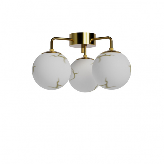 BELLAGIO Plafond 3-l�gig - M�ssing/Vit