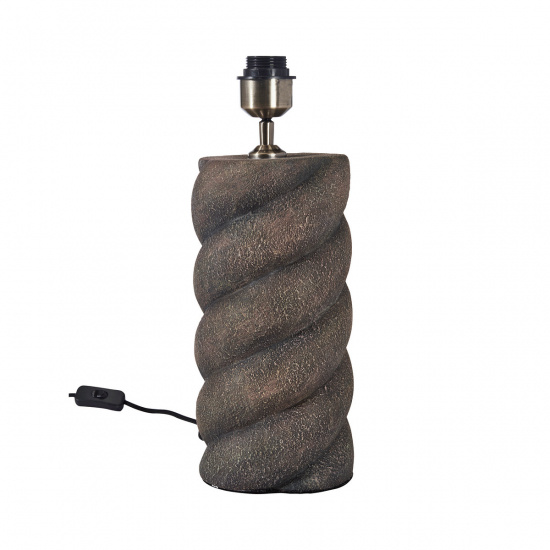 Spin lampfot - Brun 41cm