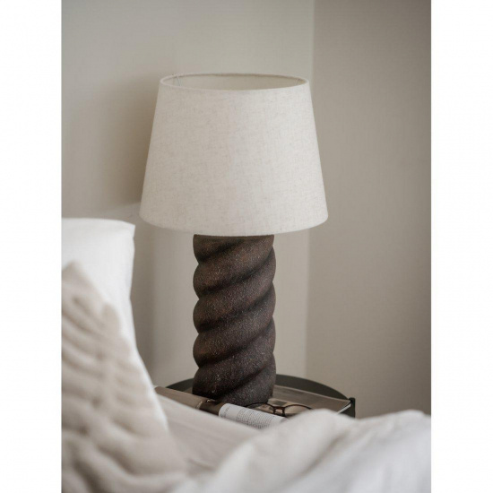 Spin lampfot - Brun 41cm