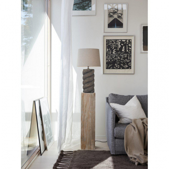 Spin lampfot - Brun 41cm