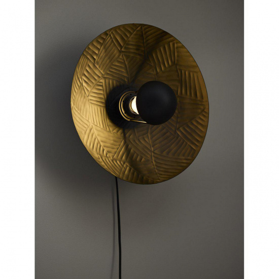 Ribble v�gglampa, Matt svart 35cm