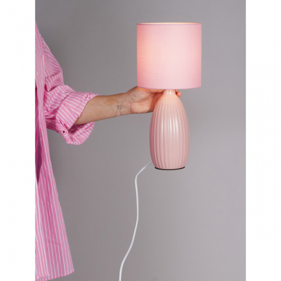 UNO Bordlampa - Rosa - H�jd 37cm