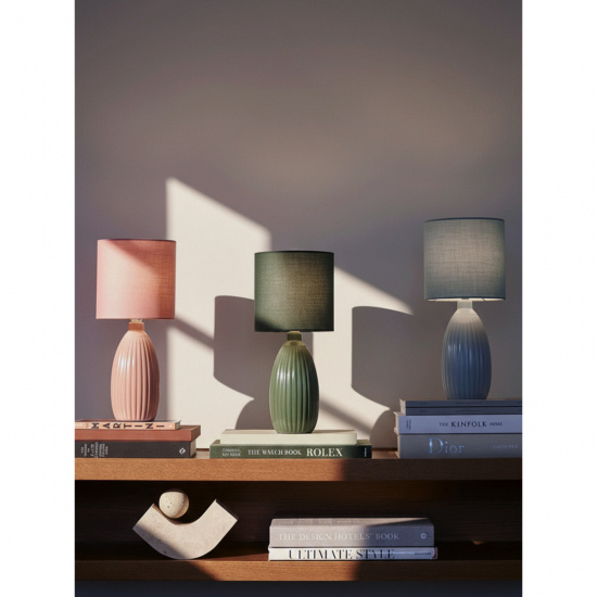 UNO Bordlampa - Bl� - H�jd 37cm