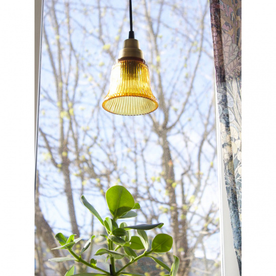 EMMI F�nsterlampa, Amber/Antikm�ssing 12cm