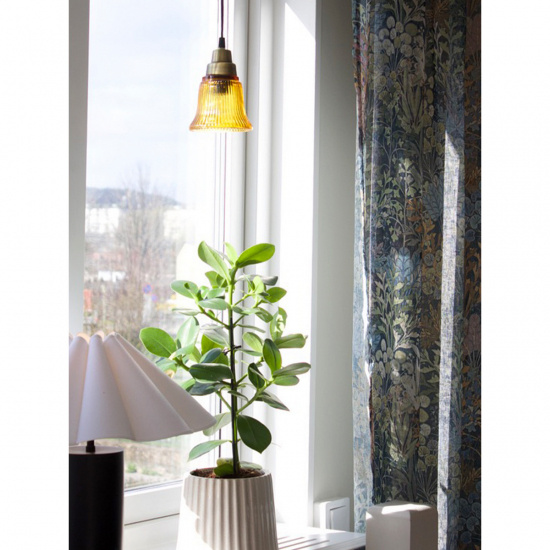 EMMI F�nsterlampa, Amber/Antikm�ssing 12cm