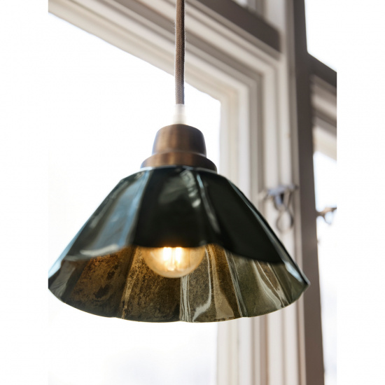 Ester f�nsterlampa, M�rkgr�n 17cm