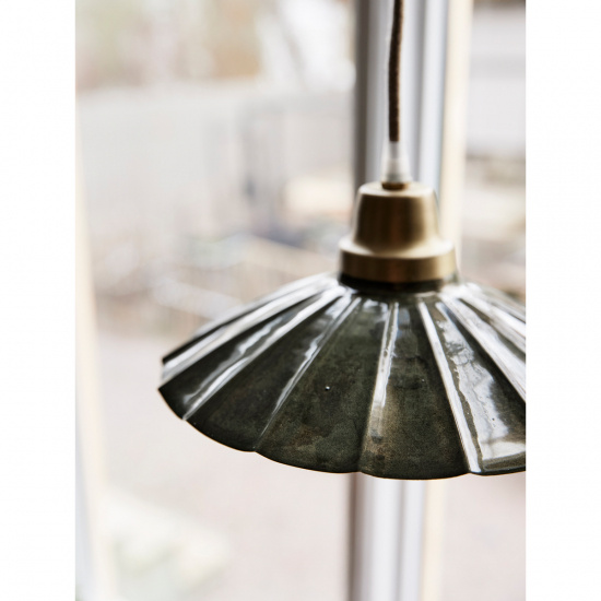 Ester f�nsterlampa, M�rkgr�n 24cm