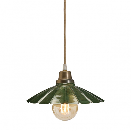 Ester f�nsterlampa, M�rkgr�n 24cm