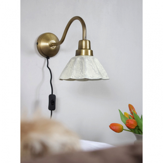 ESTER V�gglampa, Offwhite 34cm