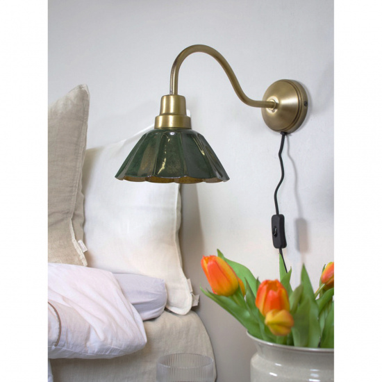 ESTER V�gglampa, M�rkgr�n 34cm