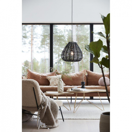 Adelle Taklampa, Svart 43cm