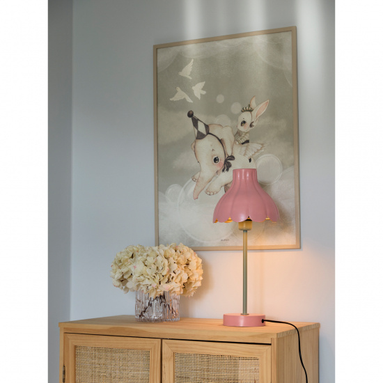 Wera bordslampa, Rosa/gr�n 47cm