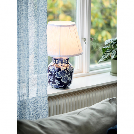 Fanny bordslampa, Bl�/vit 47cm