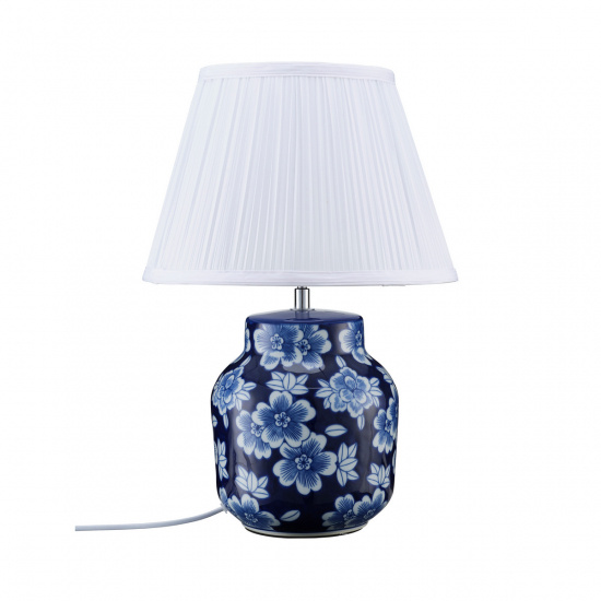 Fanny bordslampa, Bl�/vit 47cm