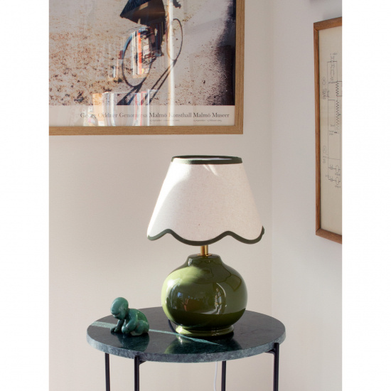 NELL Bordlampa - Mossa gr�n - H�jd 34cm