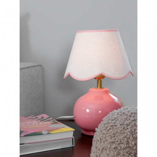 NELL Bordlampa - Rosa - H�jd 34cm