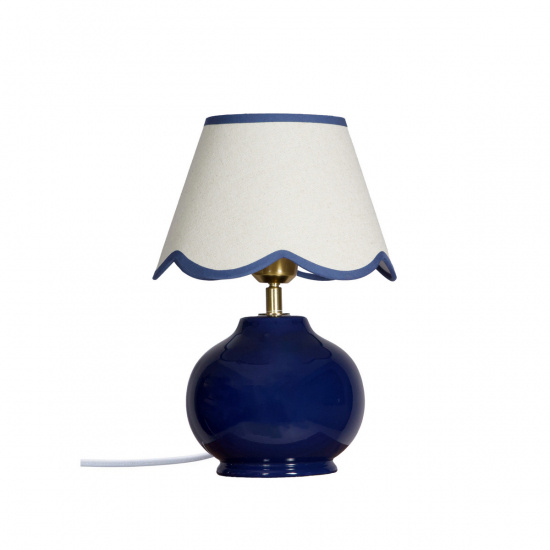 NELL Bordlampa - Djupbl� - H�jd 34cm
