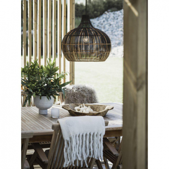 Martha Taklampa, Natur/svart 38,5cm