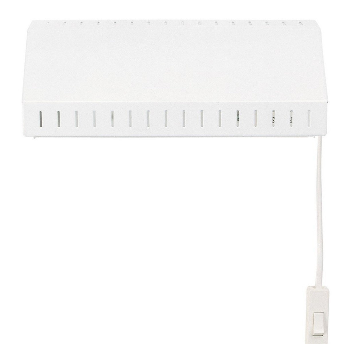 Vippa v�gglampa blankvit E14