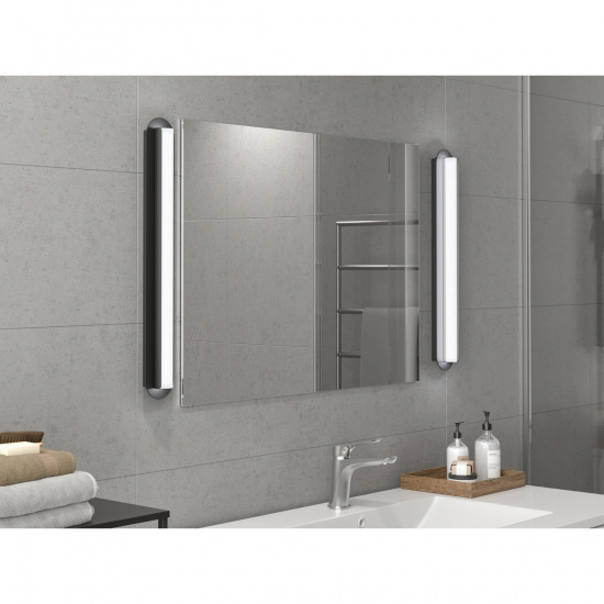 ROYALE Badrum, V�gg, Svart, L=80cm Led