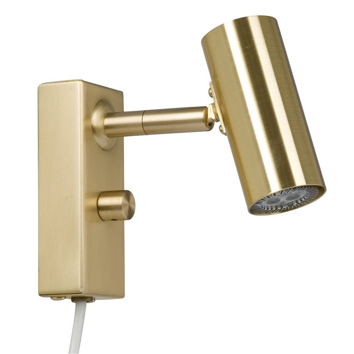 Cato wall lamp polished brass single GU4/MR11