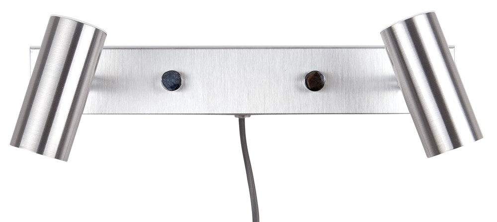 Cato wall lamp aluminium double GU4/MR11