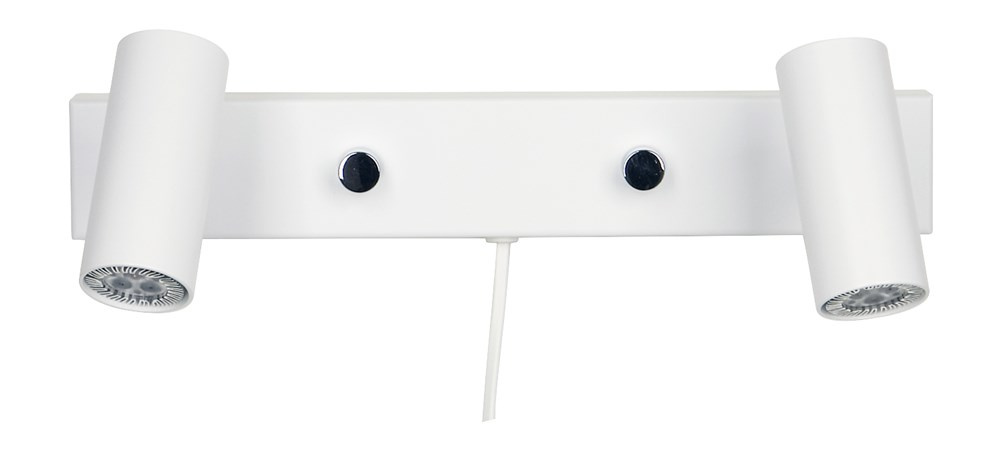 Cato v�gglampa mattvit dubbel GU4/MR11