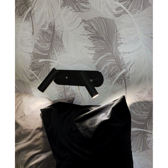 ARTIC v�gglampa dubbel. svart