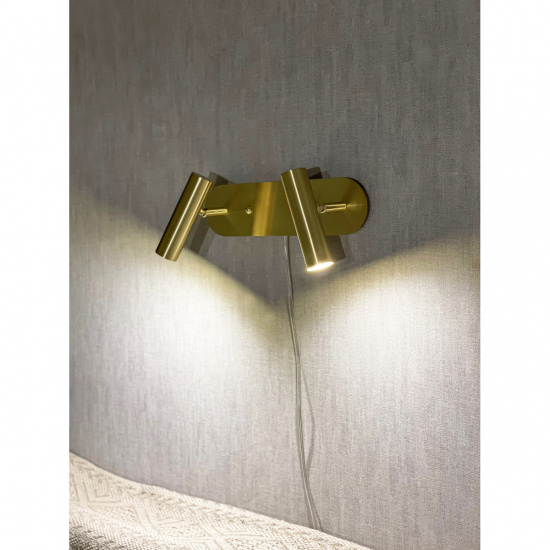 ARTIC v�gglampa dubbel, matt m�ssing