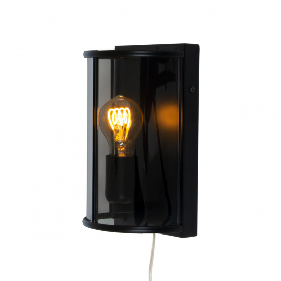 BUDGIE v�gglampa, svart/r�k