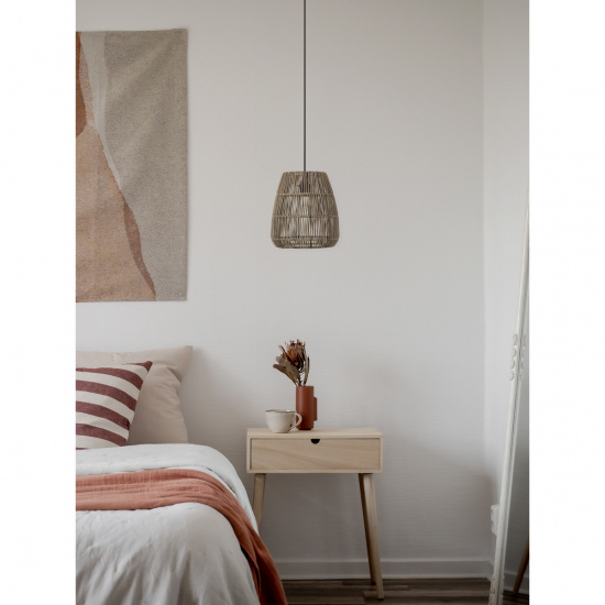 Saigon Taklampa, Natur/Gr� 18cm