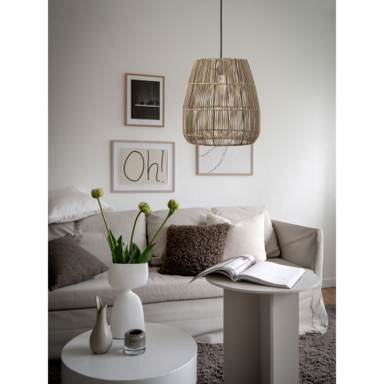 Saigon Taklampa, Natur/Gr� 38cm