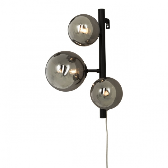 MOLEKYL v�gglampa, svart/r�k