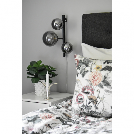 MOLEKYL v�gglampa, svart/r�k