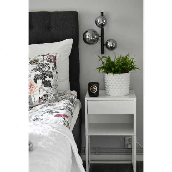 MOLEKYL v�gglampa, svart/r�k