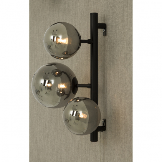 MOLEKYL v�gglampa, svart/r�k