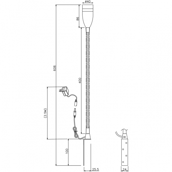 SENSILO s�nglampa, svart