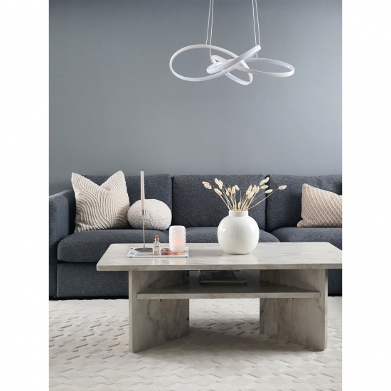 NEBULOSA taklampa, vit