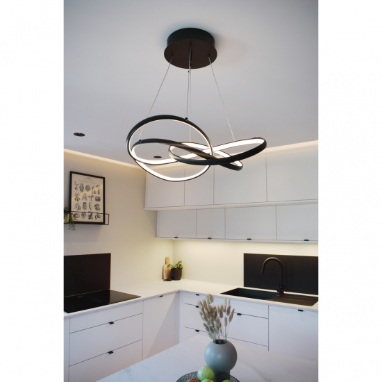 NEBULOSA taklampa, svart