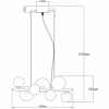 MOLEKYL taklampa L58, svart/rök MOLEKYL taklampa L58, svart/rök