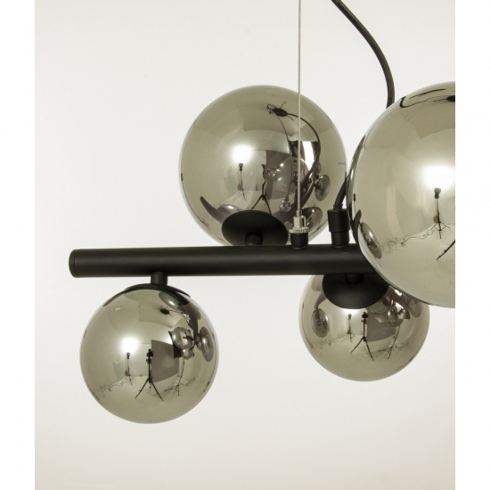 MOLEKYL taklampa L58, svart/r�k