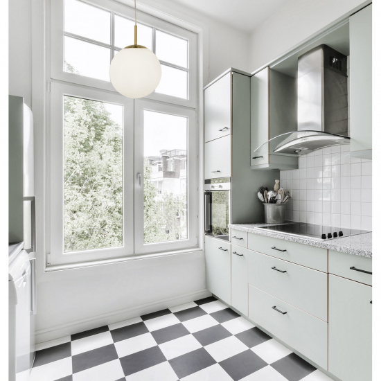 OPAL taklampa, �30, matt m�ssing