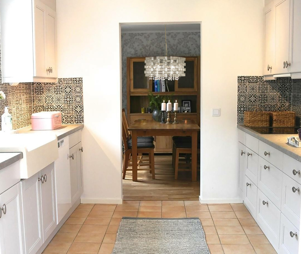 ELEKTRA taklampa, krom