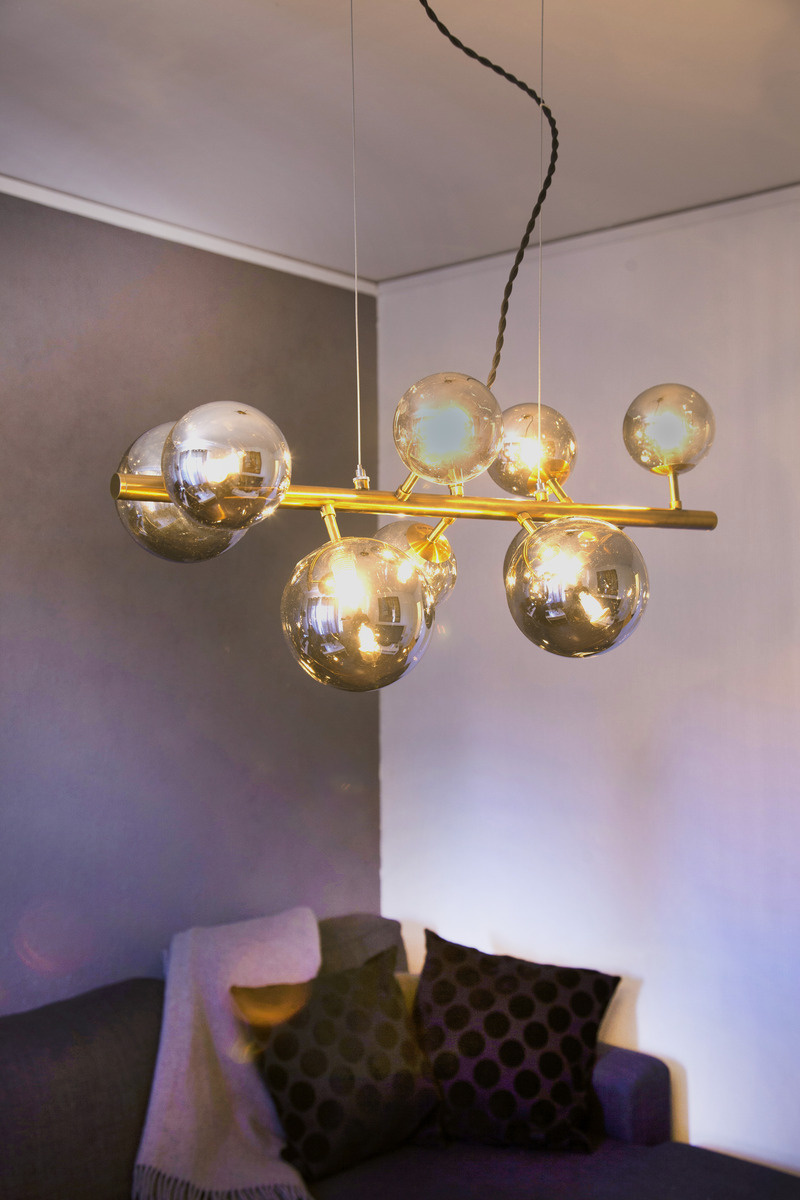 MOLEKYL taklampa L73, antik/r�k