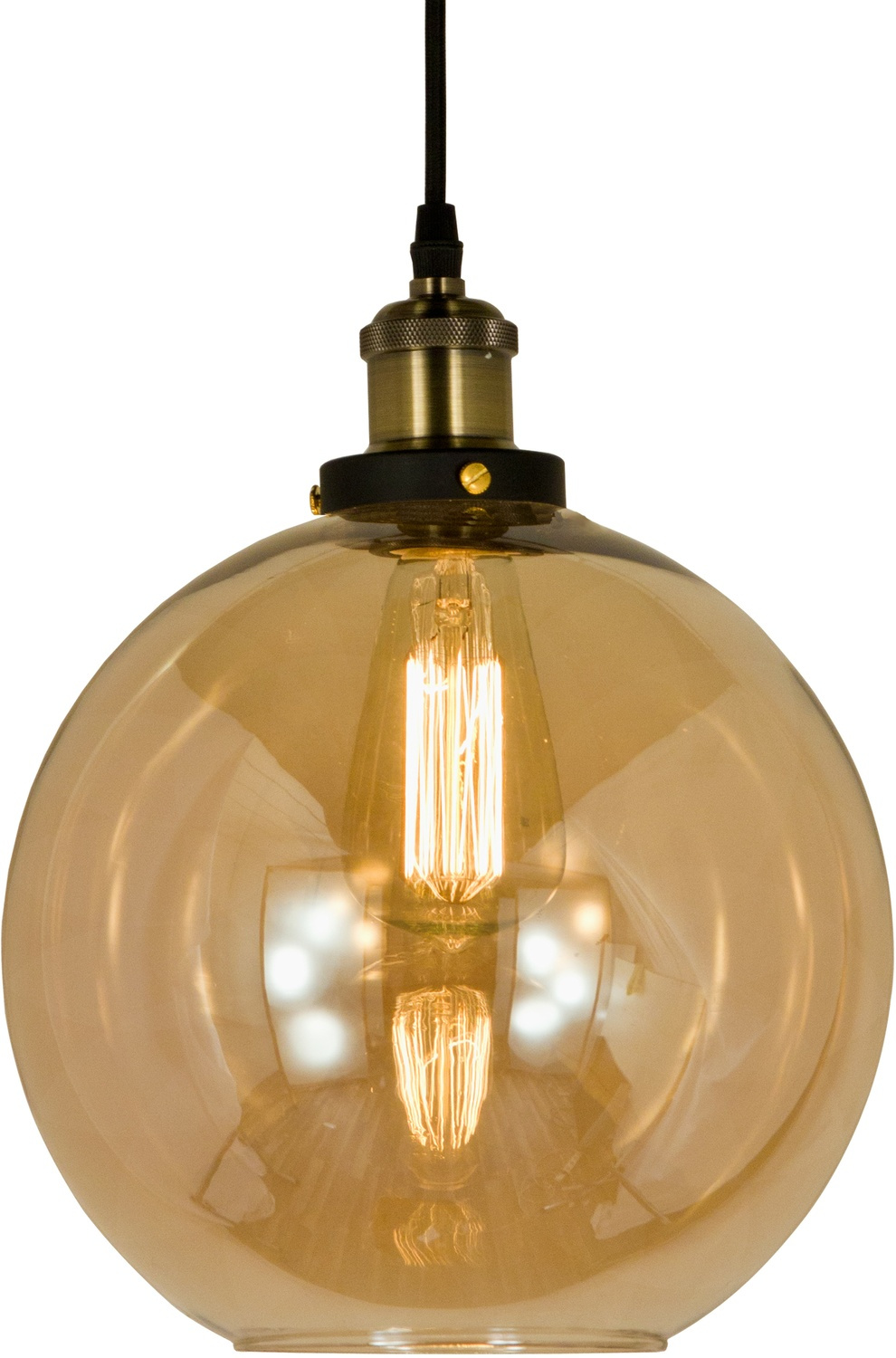 BEATRICE taklampa, antik/amber