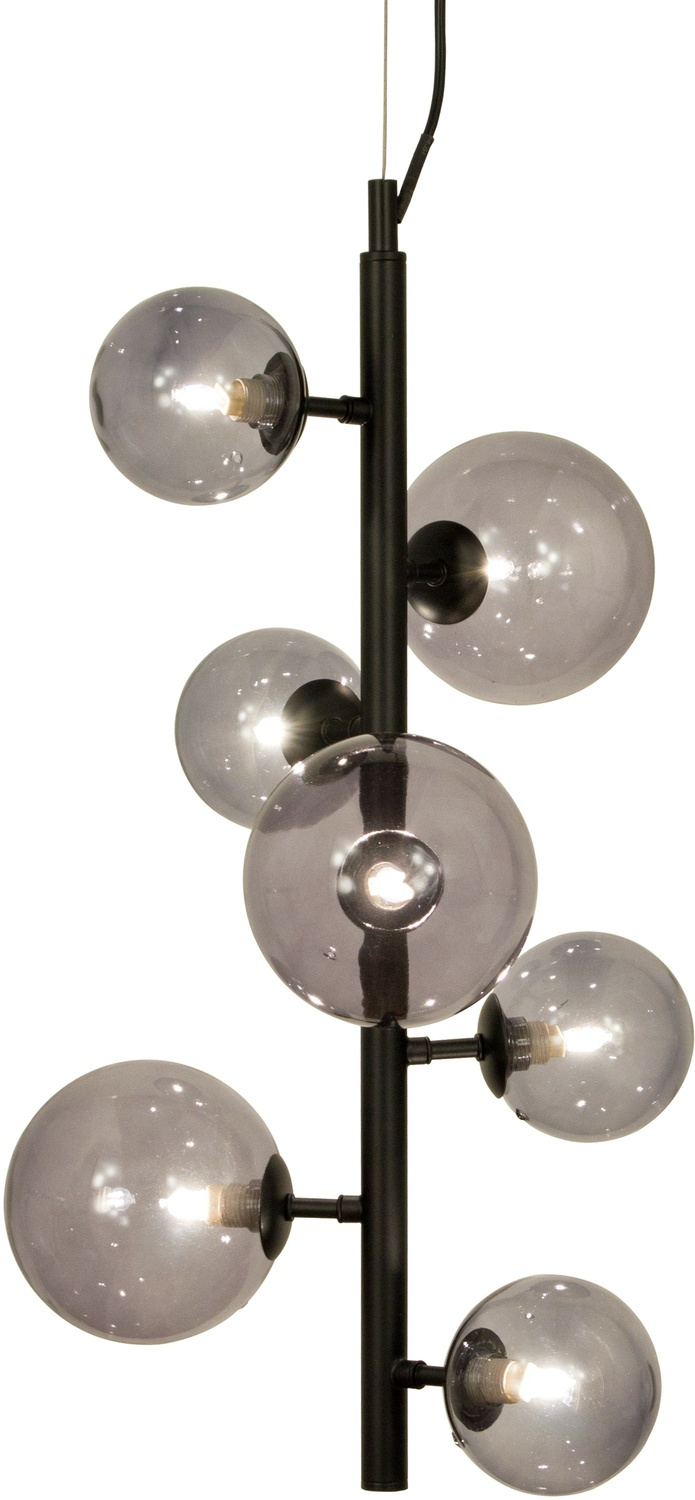 MOLEKYL taklampa lodr�t, svart/r�k