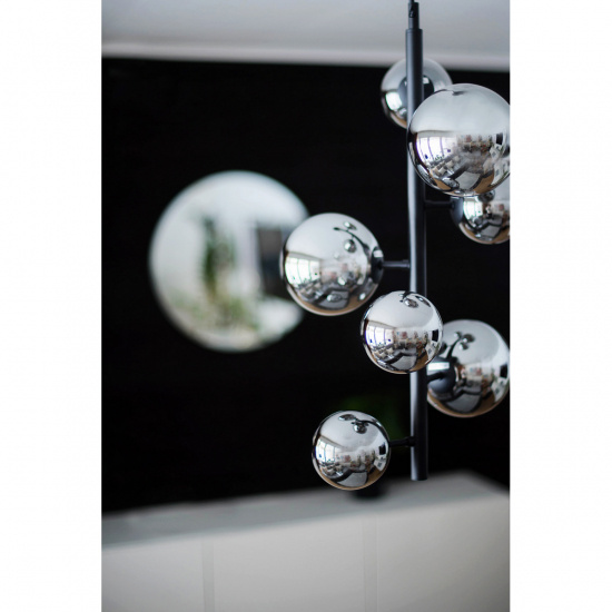 MOLEKYL taklampa lodr�t, svart/r�k