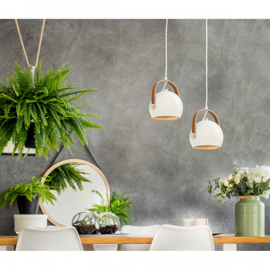 BOW taklampa, singel, vit