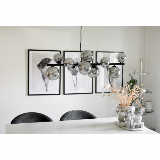 MOLEKYL taklampa L85, svart/r�k